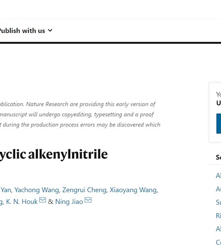 北京大学焦宁研究团队在Nature发文报道芳烃衍生物断裂转化新突破